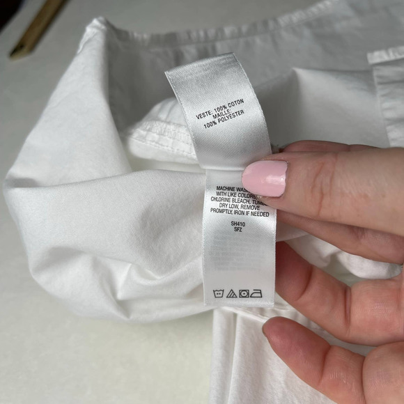 Cabela's Men's XL Lightweight Vented‎ Fishing Shirt Button Up Short Sleeve White - Picture 13 of 13